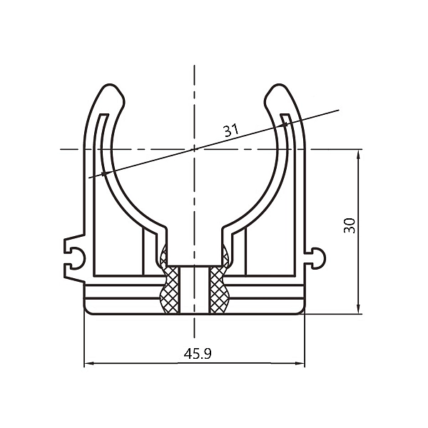 Крепеж PPR Blue Ocean "Белый" 32 - Фото - 2