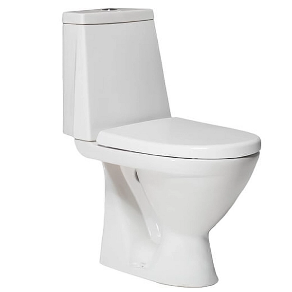 L39004000 MODO Унітаз-компакт, вертикальний випуск, з дюропластовим сидінням з мікрол, 3/6 л, нижній підвід (1 сорт)