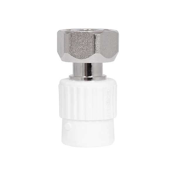 Муфта PPR с накидной гайкой Blue Ocean "Белый" 20х3/4" ВР - Фото - 3