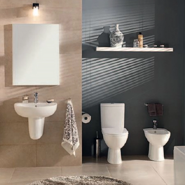 M1115000U IDOL Раковина 50 см, з 1 отв.під зміш, з переливом, білий глянець (1 сорт) - Фото - 2