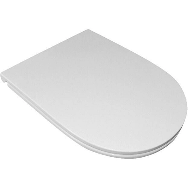 3791 30 AQUATECH Кришка для унітазу SLIM SOFT-CLOSE, quick-release, білий матовий/хром (1 сорт) - Фото - 4