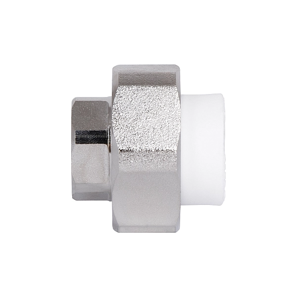 Згін "Американка" латунна зі зварною головкою PPR Blue Ocean "Білий" 20х1/2" ВР - Фото - 4