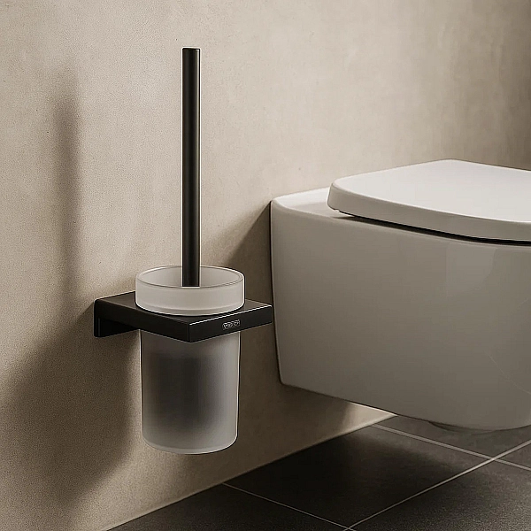 41752670 AddStoris Тримач щітки для унітазу підвісний, чорний матовий (1 сорт) - Фото - 4
