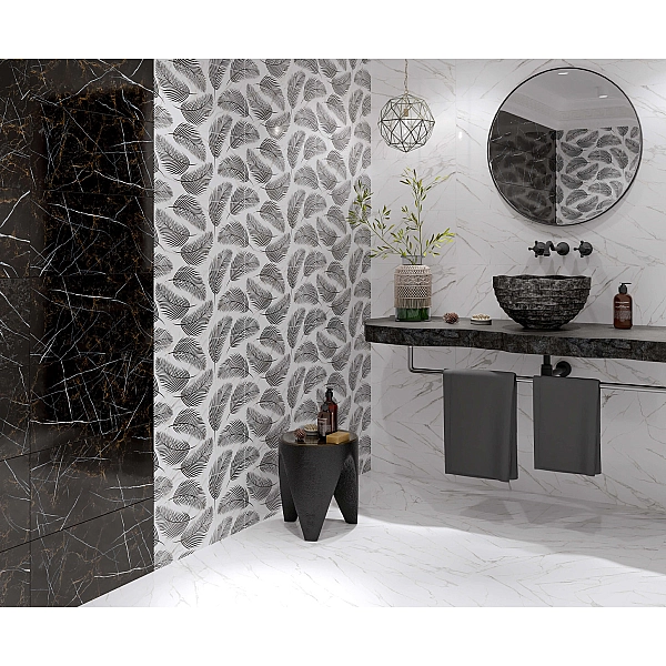 Nero E Bianco Leaf Чорний NBС161 (1 сорт) - Фото - 3