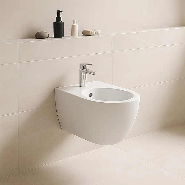 502.825.00.1 Підвісне біде Geberit Acanto закритої форми, білий глянець (1 сорт) - Фото - 4