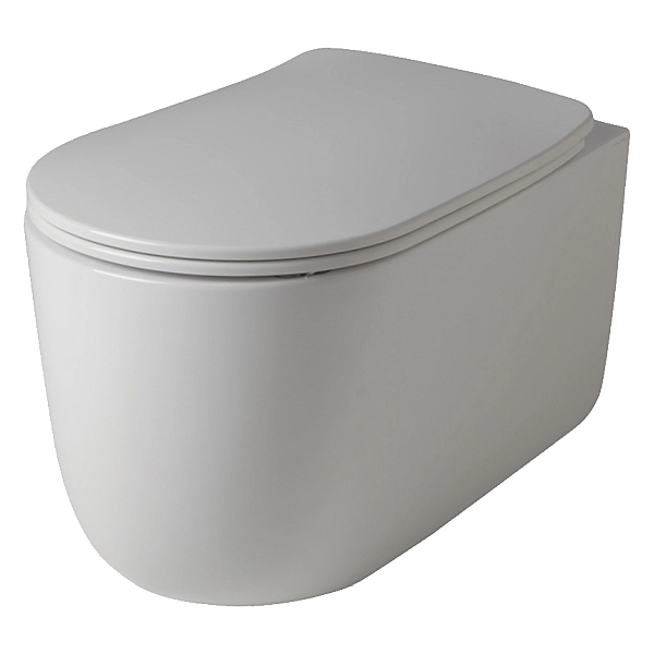 5315 30 Nolita Унітаз з кришкою S\C 5391 30,  безобідковий підвісний з турбозмивом  noise clean , білий матовий (1 сорт)