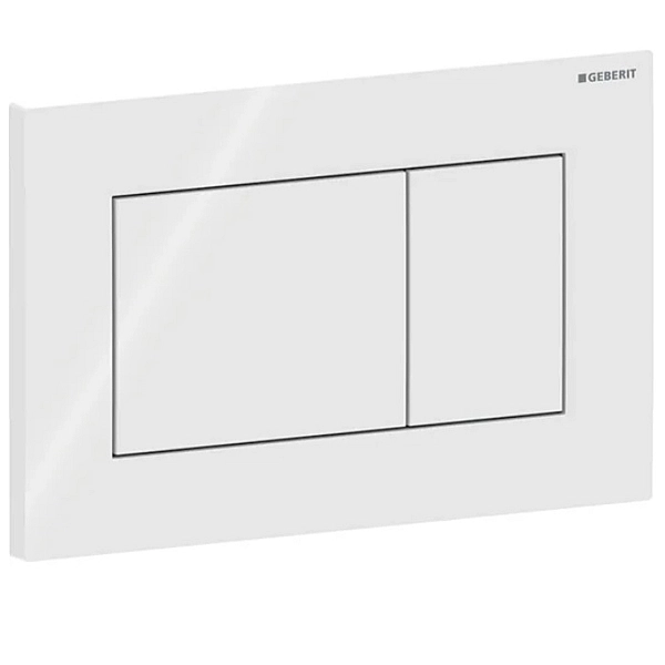 115.660.11.1 Sigma01 square Клавіша змиву, подвійний змив, білий глянець (1 сорт) - Фото - 5