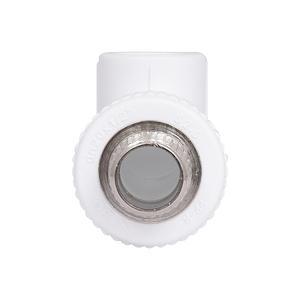 Уголок PPR Blue Ocean "Белый" 20х1/2", 90° НР - Фото - 4