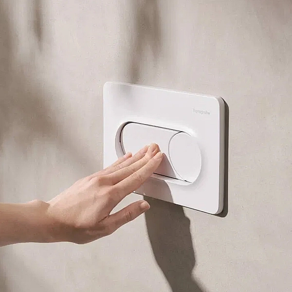 66002700 HG Змивна клавіша iFrame Original S, matt white (1 сорт) - Фото - 6