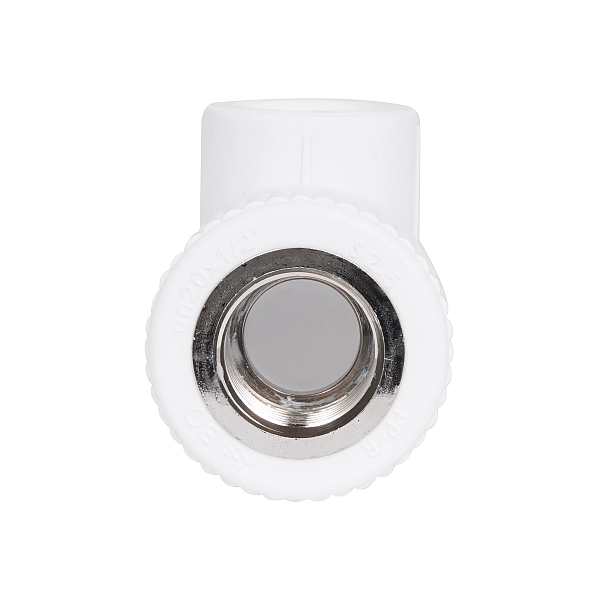 Кутик PPR Blue Ocean "Білий" 20х1/2", 90° ВР - Фото - 4