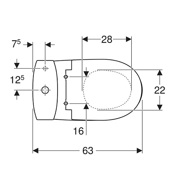 2397050UASTATUS Унітаз-компакт підлоговий, косий випуск, змивний бачок 3/6 л, нижній підвід, сидіння з кришкою поліпропілен (1 сорт) - Фото - 4