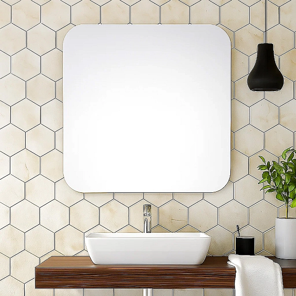 4700700 Basic Дзеркало 700х700 закруглене (1 сорт) - Фото - 5