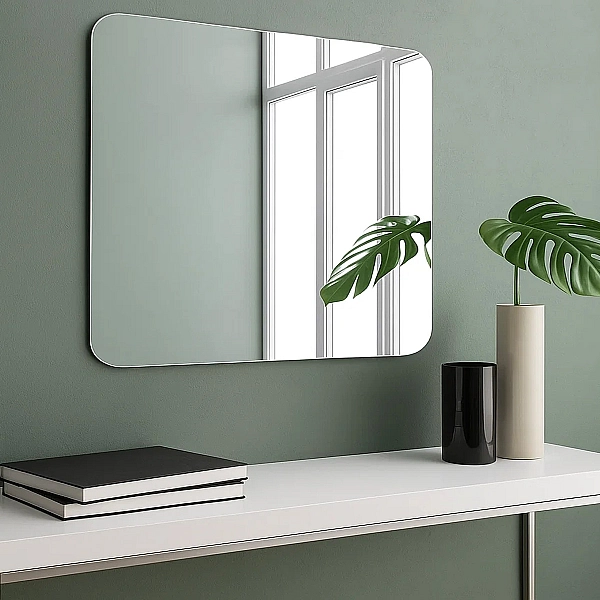 4800700 Basic Дзеркало 800х700 закруглене (1 сорт)