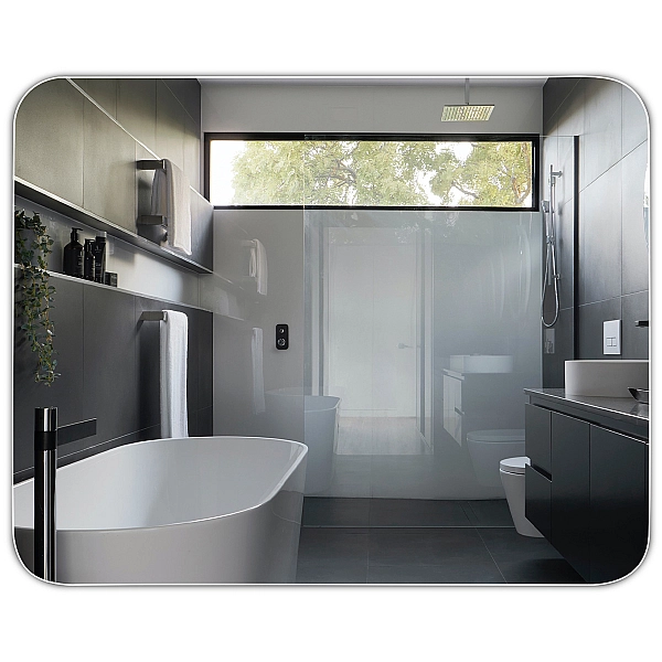 4800700 Basic Дзеркало 800х700 закруглене (1 сорт) - Фото - 2