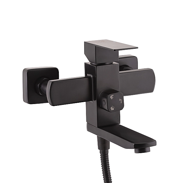 Душова система універсальна Lidz Kubis 1030 на три споживача (з виливом) (k35) LDKUB1030BLA35724 Black - Фото - 3