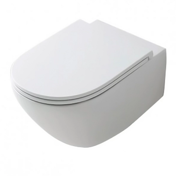 3714 01 AQUATECH Унітаз підвісний з кришкою 3791 01, безобідковий, білий (1 сорт)