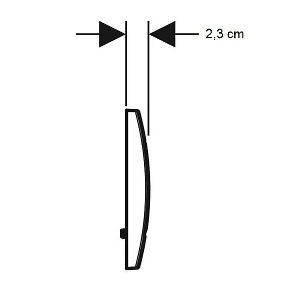 115.137.21.1 Delta20 square Клавіша змиву з подвійним змивом: Глянцевий хром (1 сорт) - Фото - 3