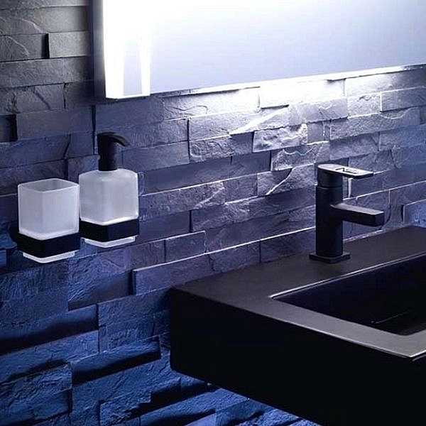 0521 133 01  LOFT Дозатор рідкого мила настінний, чорний (1 сорт) - Фото - 3