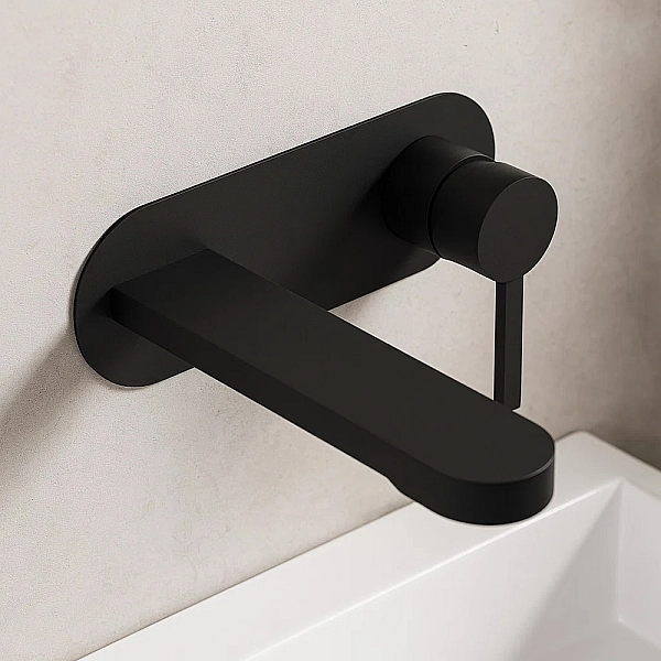 8411X110B LAGUNA Змішувач прихованого монтажу д/раковини, чорний матовий (1 сорт) - Фото - 3