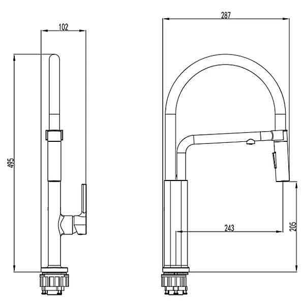 91226 ACQUA Змішувач д/кухні з подачою фільтрованої води, хром (1 сорт) - Фото - 3