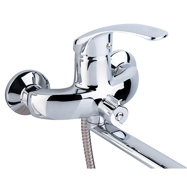 Змішувач для ванни Lidz Mars 005 з поворотним виливом (з душовим гарнітуром) (k40) LDMAR005CRM34853 Chrome - Фото - 3