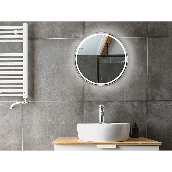 5501080 AllRound Кругле дзеркало d80см з LED підсвіткою та тачсенсором (1 сорт) - Фото - 6