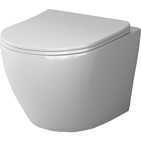 CLA1900SC Like підвісний унітаз AquaSpin з сидінням мікроліфт, білий (1 сорт)