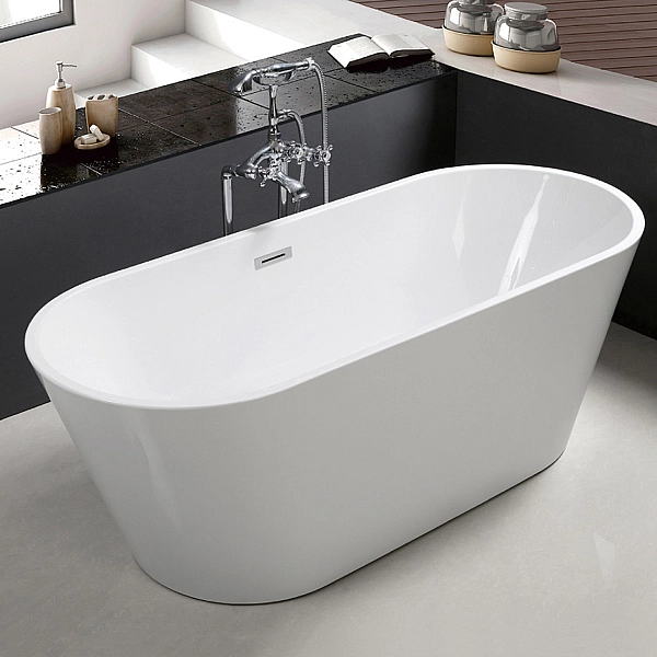 18002102 STYLE Ванна акрилова окремостояча 180x80 см, біла глянцева (1 сорт) - Фото - 3