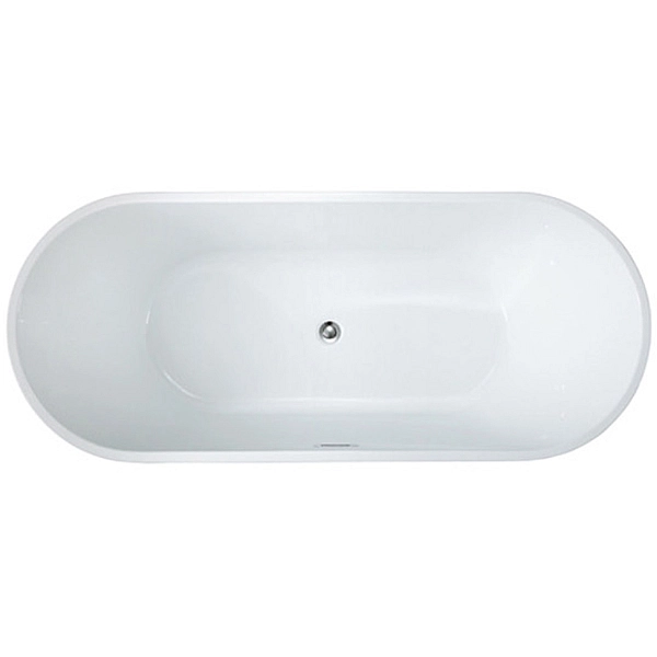 18002102 STYLE Ванна акрилова окремостояча 180x80 см, біла глянцева (1 сорт) - Фото - 4