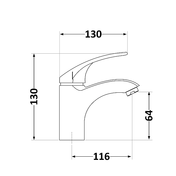 Змішувач для раковини Lidz Mars 001F (k40) LDMAR001CRM34871 Chrome - Фото - 2