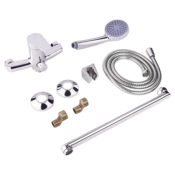 Змішувач для ванни Lidz Gloria 005 з поворотним виливом (з душовим гарнітуром) (k35) LDGLO005CRM35117 Chrome - Фото - 6